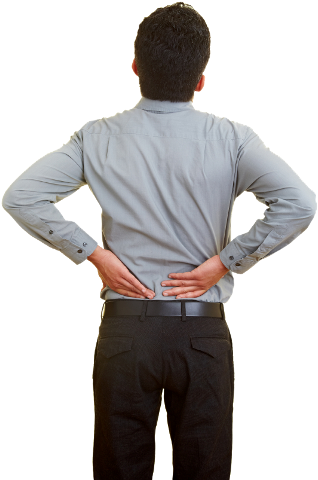 By Contacting - Back Of Man (340x509), Png Download