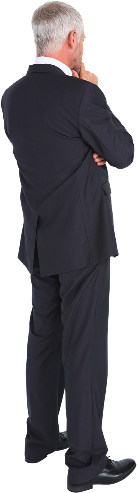 We Are Better Print Procurement - Man Back Suit Png (290x1037), Png Download