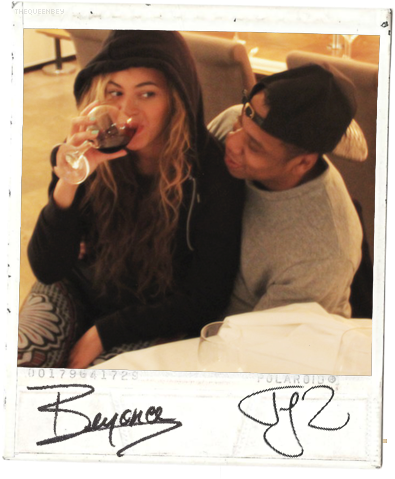 Beyoncé, Love, And Jay Z Image - Beyonce Jay Z Cute (500x560), Png Download