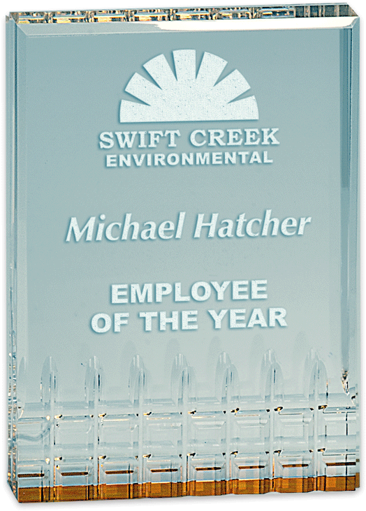 Sample Engraving Of Gold Mirage Acrylic Award - Gold (800x800), Png Download