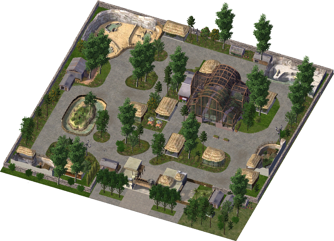 City Zoo - Aerial Photography (1168x841), Png Download