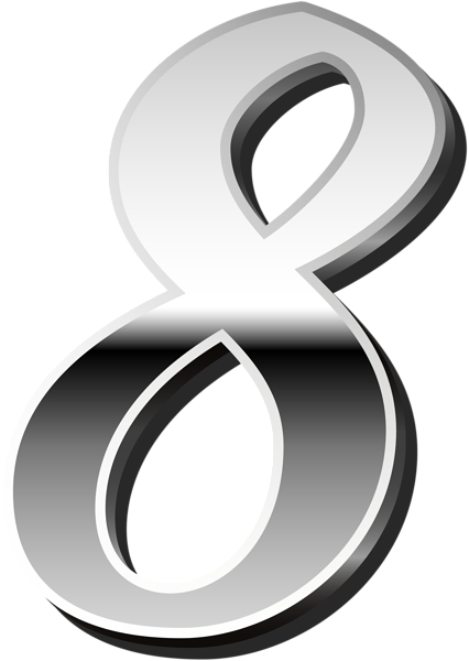 0, - Silver Numbers Png (426x600), Png Download