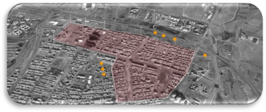 Urban Visual Perception - Aerial Photography (556x239), Png Download