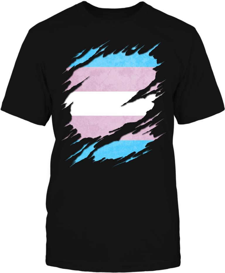 Transgender Pride Flag Ripped T Shirt, Pride Flag - Gay Bear Pride Flag Ripped T-shirt (1000x1000), Png Download