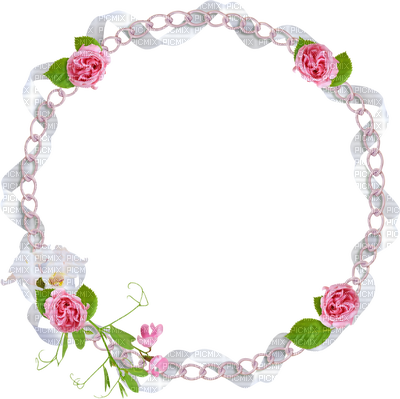 Round Frame Clipart Png Flower Circle Frame Png - Floral Oval Frames Transparent (400x399), Png Download