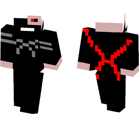 Kaneki Ken- Tokyo Ghoul Root A - Minecraft Skin John Wick (584x497), Png Download