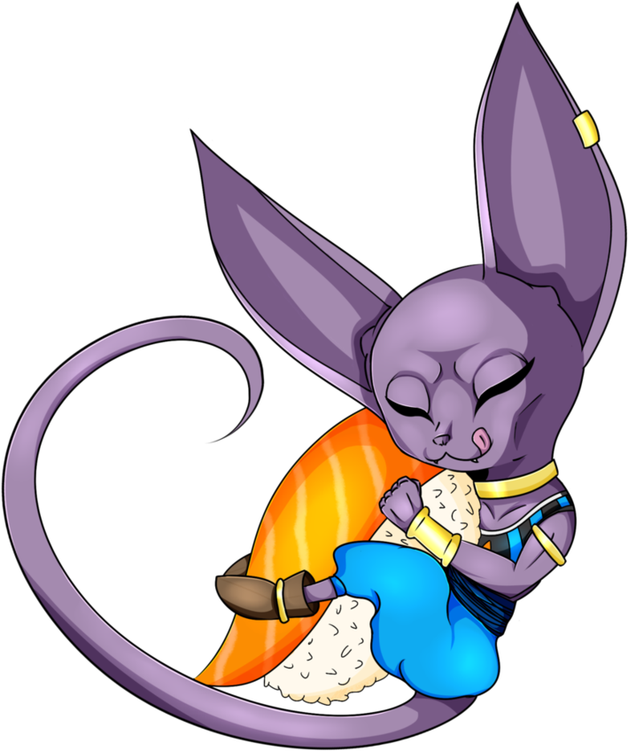 Chibi Beerus By Sachanart On Deviantart Clip Art Library - Dragon Ball Super Beerus Chibi (841x949), Png Download