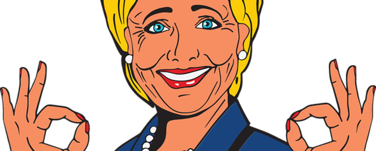 Putin's Bombshell Claim About Hillary - Hillary Clinton Draw Png (1245x500), Png Download