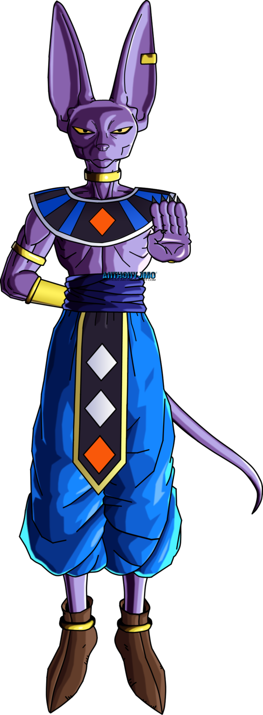 Aeon Vs - Maitre Beerus Dragon Ball (542x1474), Png Download