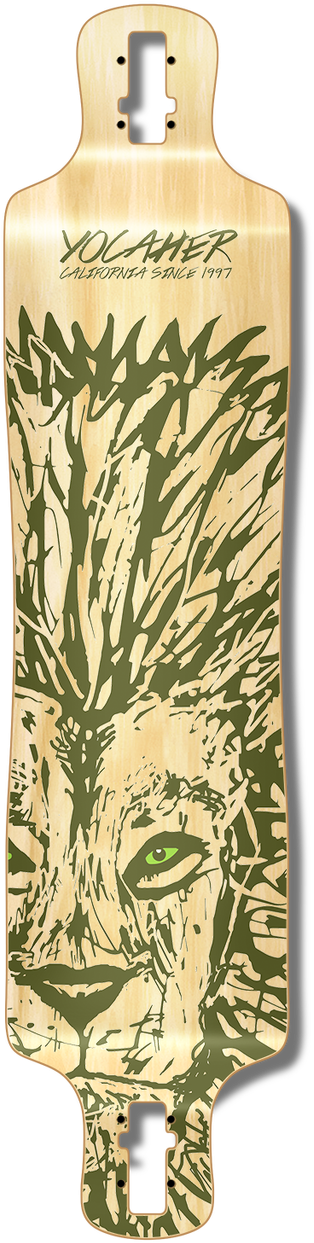 Yocaher Spirit Lion Longboard Complete Skateboard Cruiser (1280x1280), Png Download