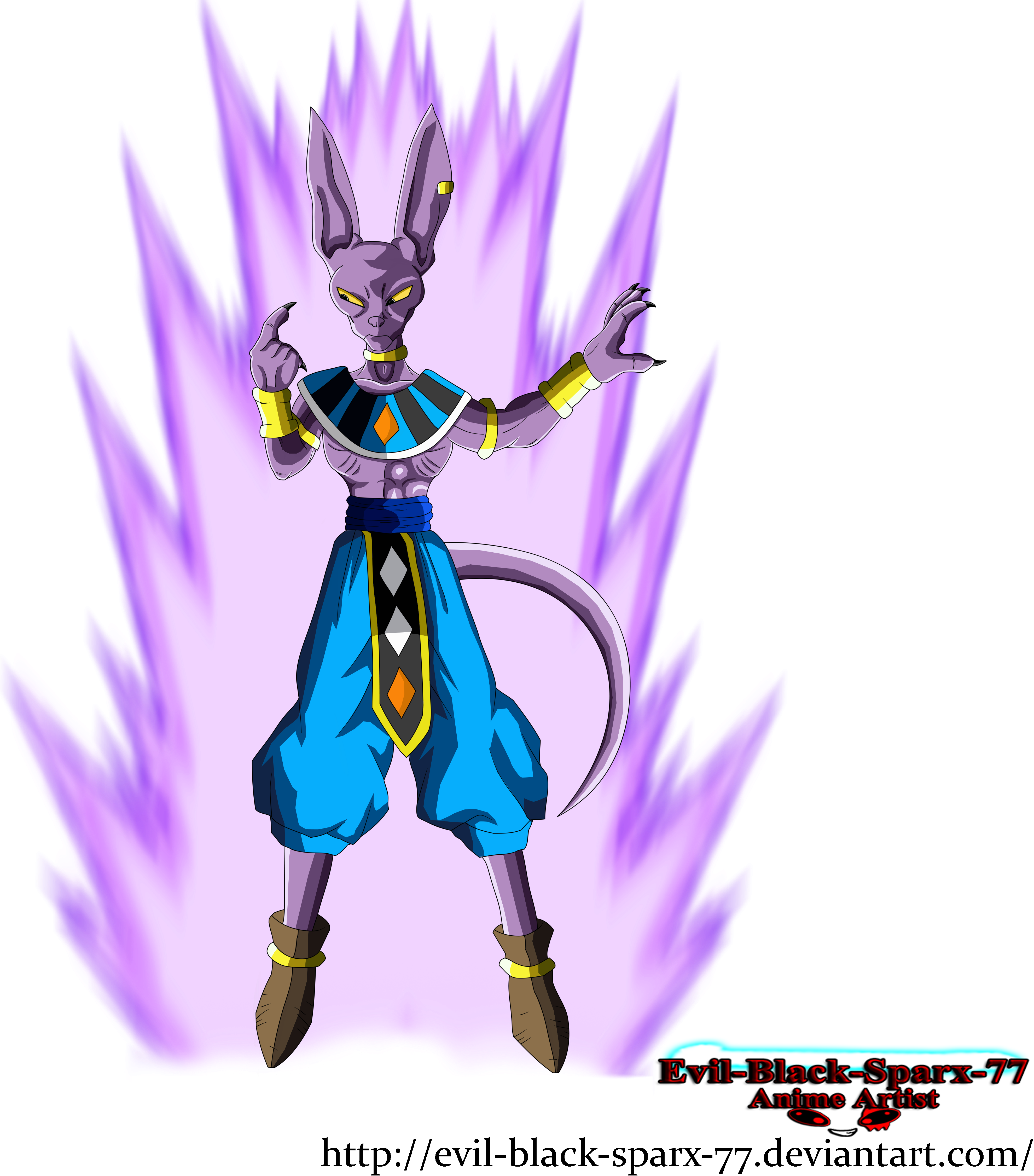 Beerus Transparent Lord Background Clip Free - Beerus (4500x4500), Png Download