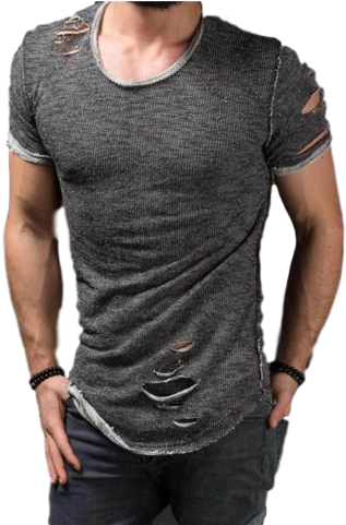 Mens Ripped Street Wear T-shirtstop - New Funky Look T Shirt Mens (480x480), Png Download
