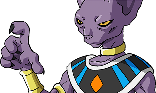 Dragon Stars - Dragon Ball Beerus No Background (656x300), Png Download