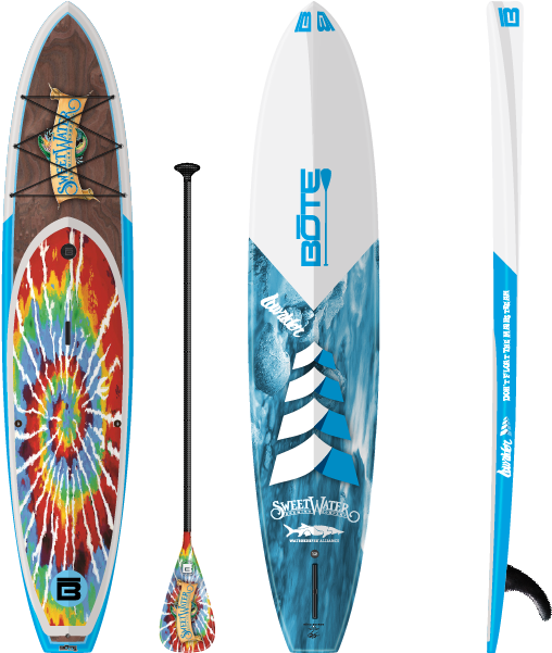 Bote Sweetwater Paddle Board (590x600), Png Download