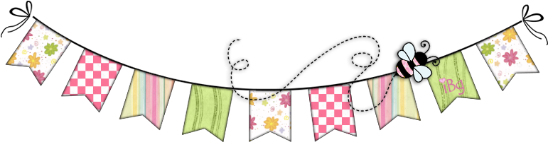 Happy Easter, - Pink Bunting Transparent Background (800x220), Png Download