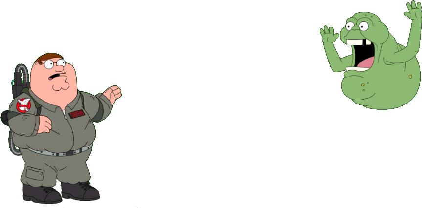 Uploaded At 894 × - Slimer Family Guy (894x434), Png Download