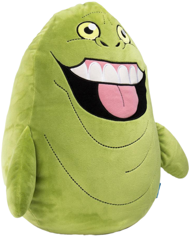 Slimer Hugme Vibrating 16" Plush - Ghostbusters Phunny Slimer Plush (379x480), Png Download