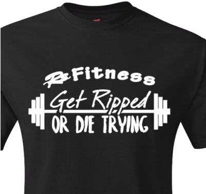 Get Ripped Or Die Trying - Active Shirt (400x400), Png Download