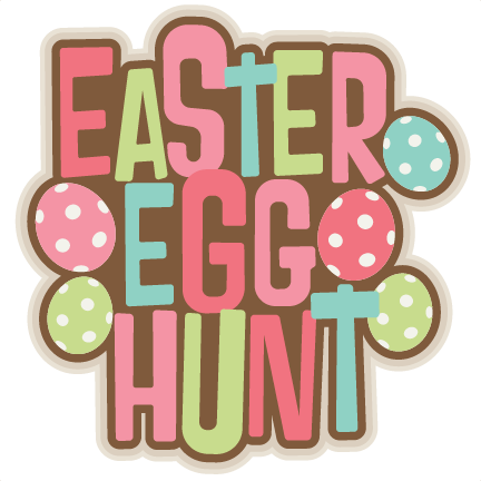 Easter Egg Hunt Pictures Clip Art - Easter Egg Hunt Title (432x432), Png Download