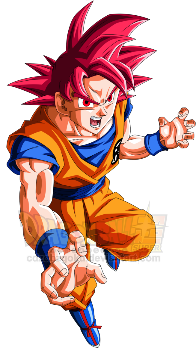 As We All Know We Have Only Seen This Form Once And - Goku Ssj God Png (674x1186), Png Download