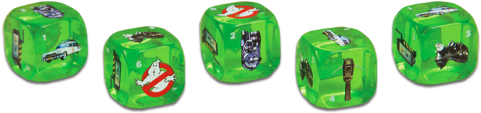 The Dice Have Been Transformed Into Iconic Imagery - Ghostbusters Yahtzee (800x282), Png Download