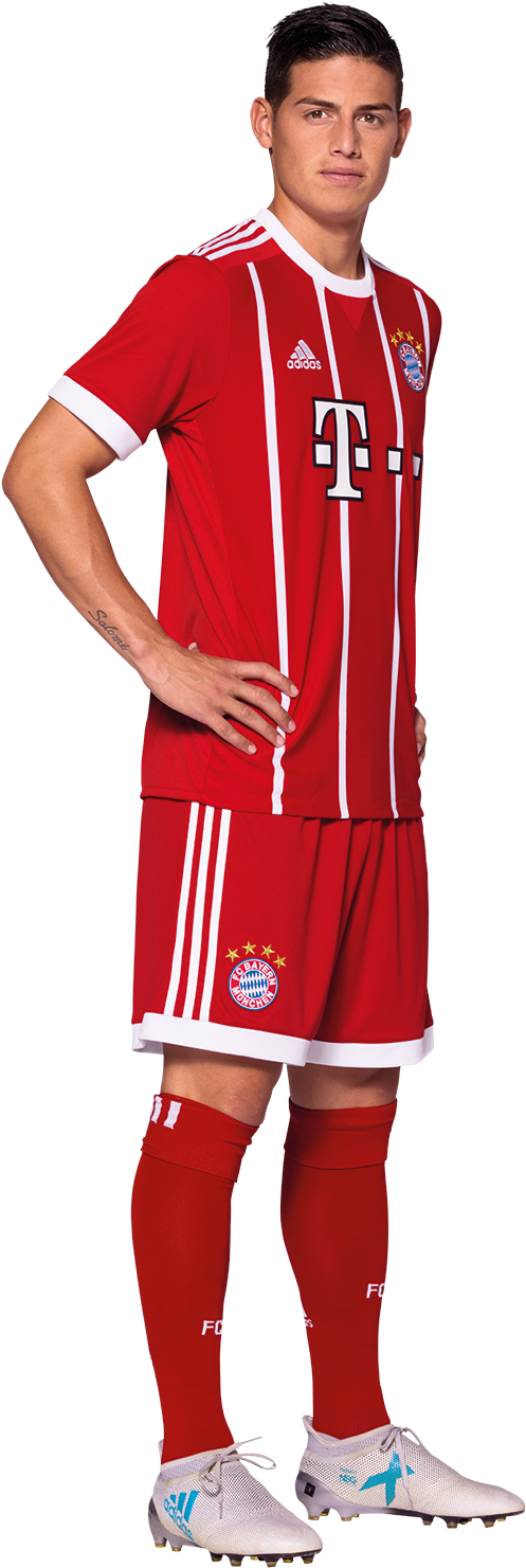 Bayern Munich James Rodriguez Png (672x1500), Png Download