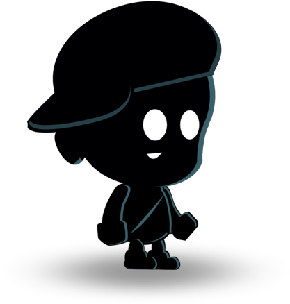 Shadow Boy Character Set - Shadow Images Of A Boy (600x500), Png Download