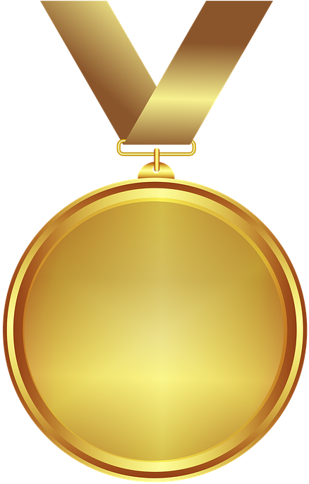Gold Medal Png Transparent - Gold Medal (515x720), Png Download