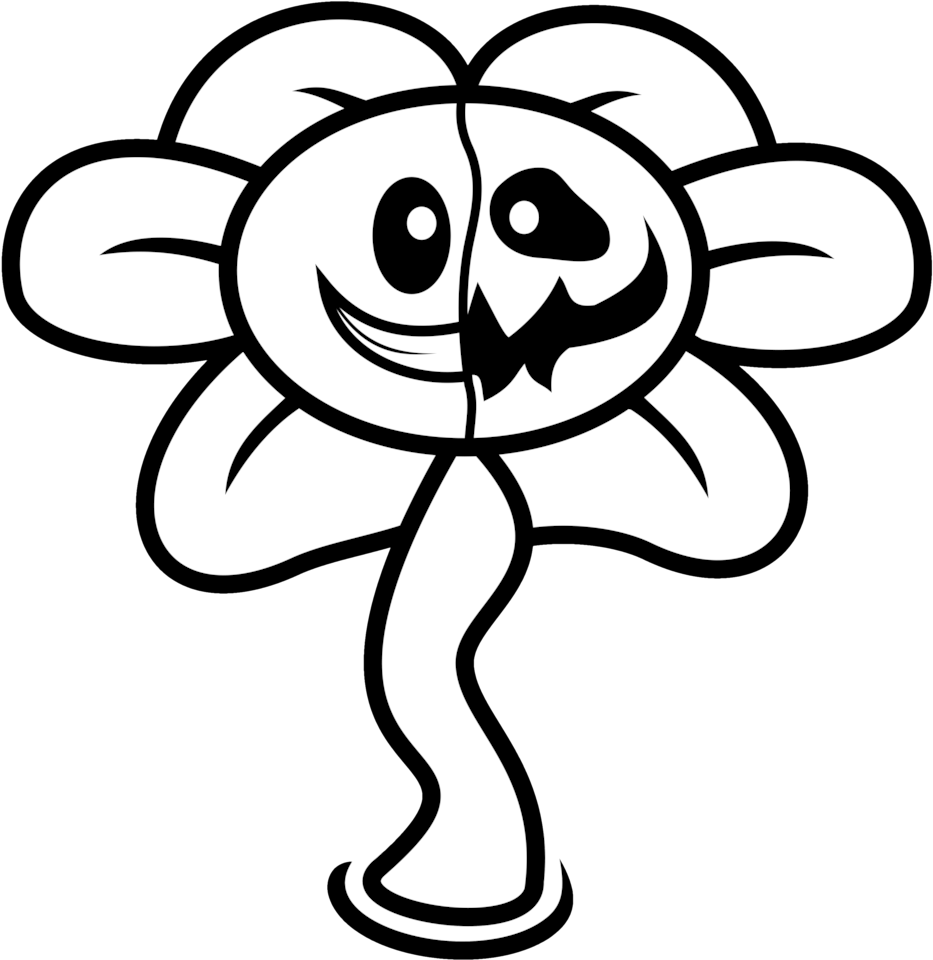 Flowey The Flower Drawing - Draw Flowey The Flower (1024x1055), Png Download
