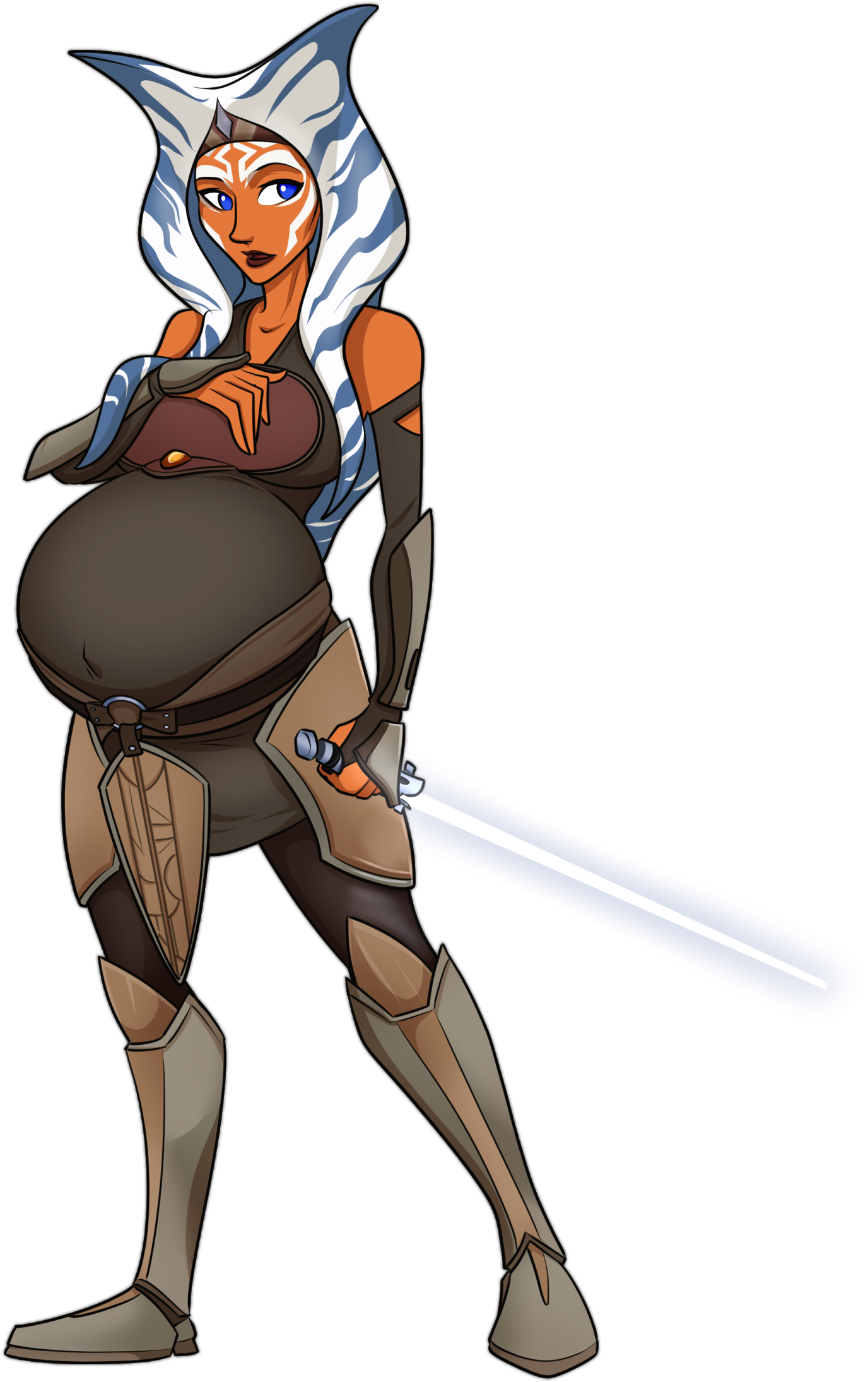 Padawan No More - Асока Тано Фан Арт (1575x2250), Png Download