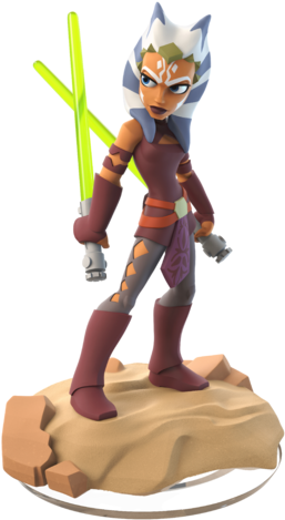 Ahsoka Tano Di Figurine - Disney Infinity 3.0 Edition: Star Wars Starter Pack (264x480), Png Download