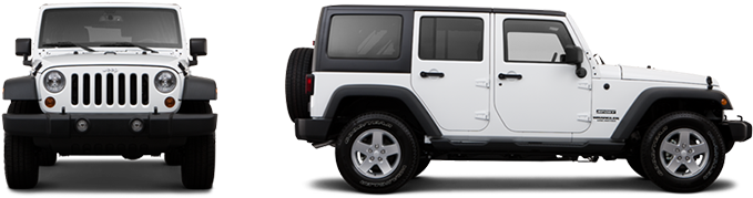 2014 Jeep Wrangler - Jeep Wrangler Front View (900x188), Png Download