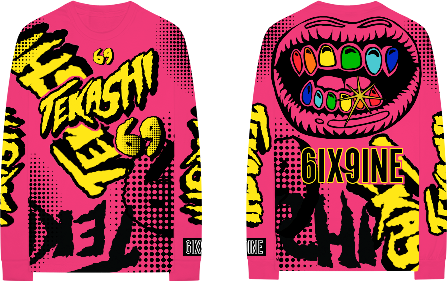 Image1 36477cbd 3804 4cfc B855 29ceee8901518398638 - 6ix9ine Long Sleeve Shirt (930x930), Png Download