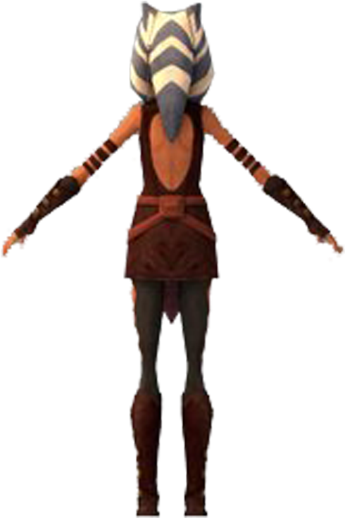 The Third/center Lekku Goes Down Ahsoka's Back - Halloween Costume (1024x768), Png Download
