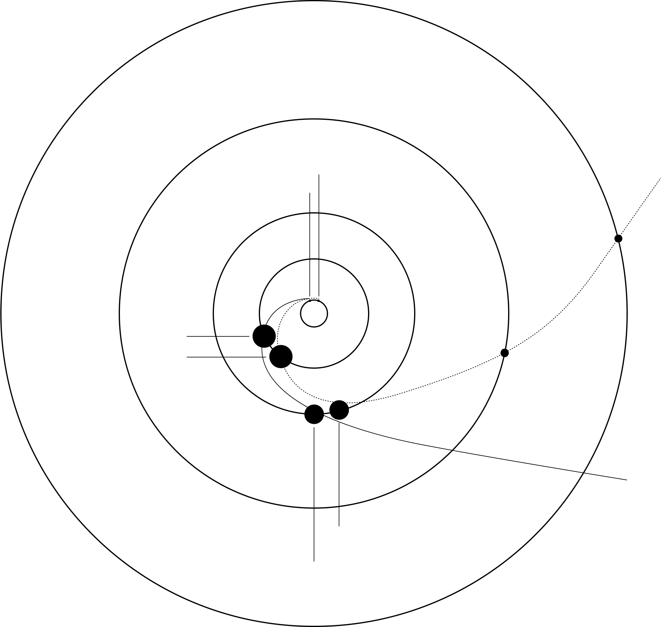 As Of February 2017, Voyager 1 Was At A Distance Of - Circle (2166x2056), Png Download