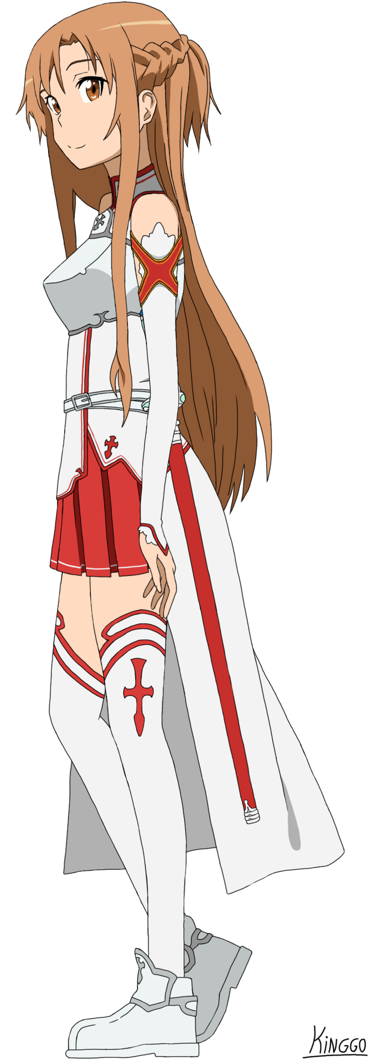 Sword Art Online - Asuna Yuuki Png (1024x2281), Png Download