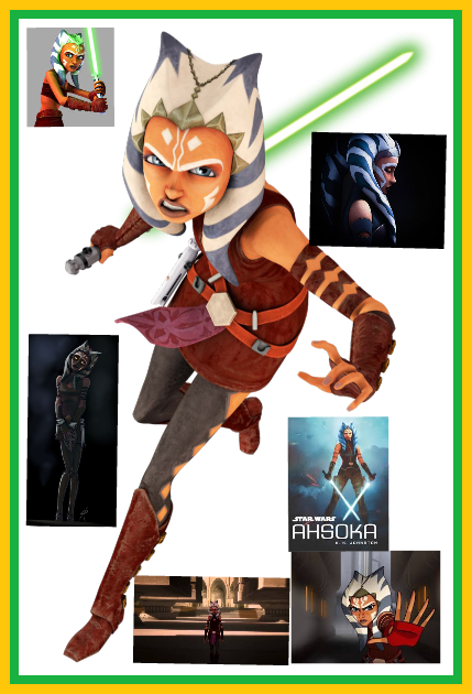 Star Wars The Clone Wars Ahsoka In Action (429x630), Png Download