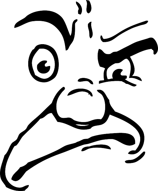 Vector Stock Face Line Drawing At Getdrawings Com Free - Angry Face Cartoon Png (532x640), Png Download