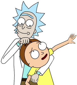 Rick And Morty - Rick And Morty Psd (400x400), Png Download