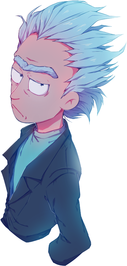 Rick Sanchez - Rick And Morty Fanarts For Rick (550x900), Png Download