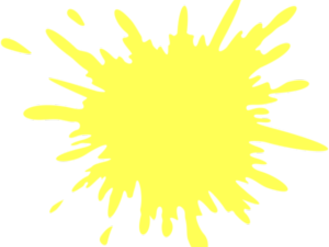 Splash Clipart Yellow - Clip Art (640x480), Png Download