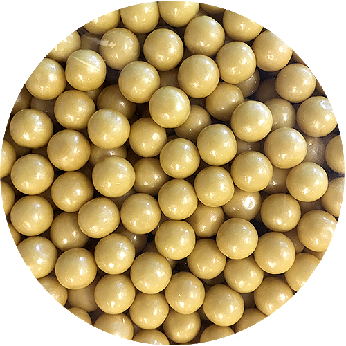 Pearl Gold Color Splash 1/2" Gumballs - Pearl (500x500), Png Download