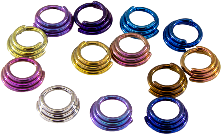 Been Looking For Titanium Septum Clickers Metal Mafia - Circle (1024x1024), Png Download