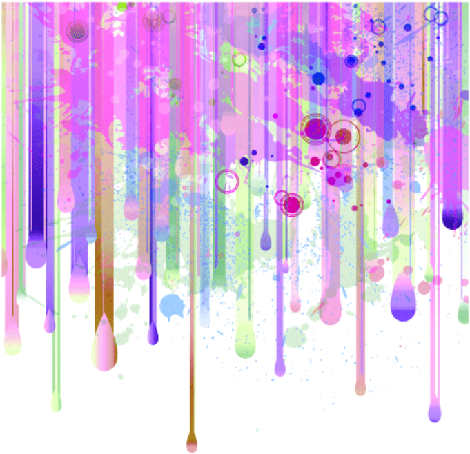 Ftestickers Watercolor Paint Border Splattereffect - Color Me Happy Coloring Book: Stress Relieving Patterns (1024x1024), Png Download