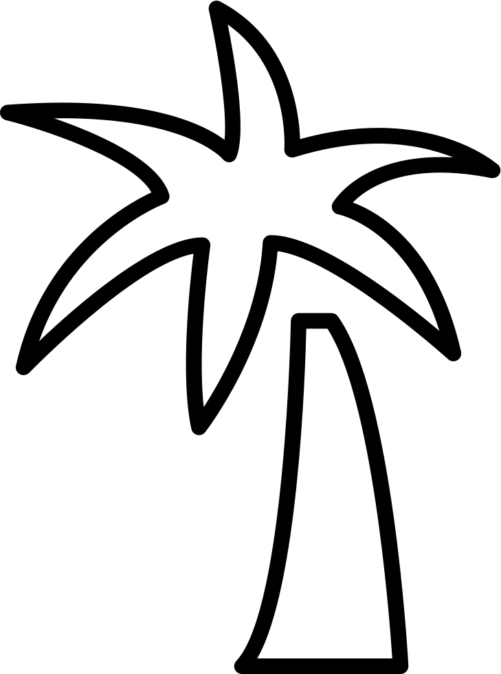 Tropical Tree - - Icon (729x981), Png Download