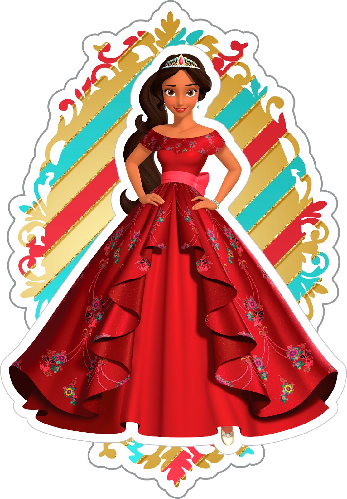 Tag 3d Princesa Elena De Avalor - Costume Of Sleeping Beauty (1113x1600), Png Download