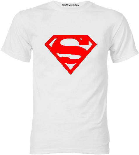 Superman T Shirt White (640x640), Png Download