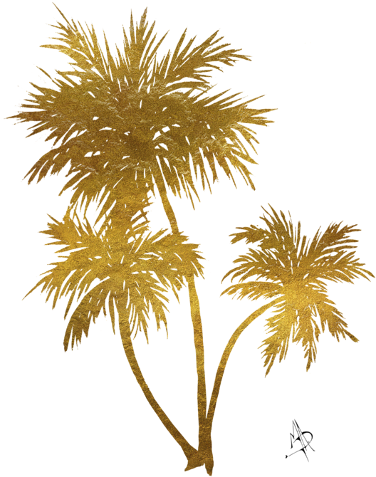 Click And Drag To Re-position The Image, If Desired - Gold Palm Tree Png (560x700), Png Download