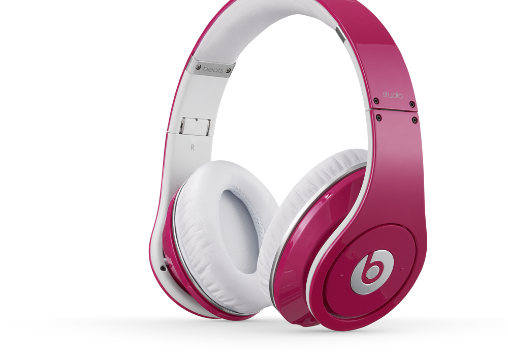 Beats By Dre - Beats Pink Headphones Wired (1000x700), Png Download