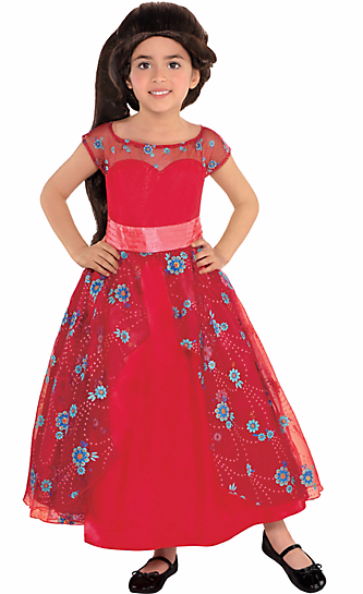Girls Elena Of Avalor Ball Gown Costume - Elena Of Avalor Costume (400x544), Png Download